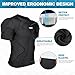 HAIYUE Men's Padded Compression Shirt Football Shoulder Pads & Rib Protector - Chest Guard for Adult/Youth Baseball Softball Rugby Basketball Protective Gear