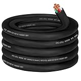 20ft 6/4 Wire SOOW Cable 6/4 Portable Power Cable,6 Gauge Wire 4 Conductor 600V SOOW Electrical Wire,50amp Extension Cord for Welder,Generator,Industrial SOOW Bulk Cord with UL, Outer Dia 27.2mm