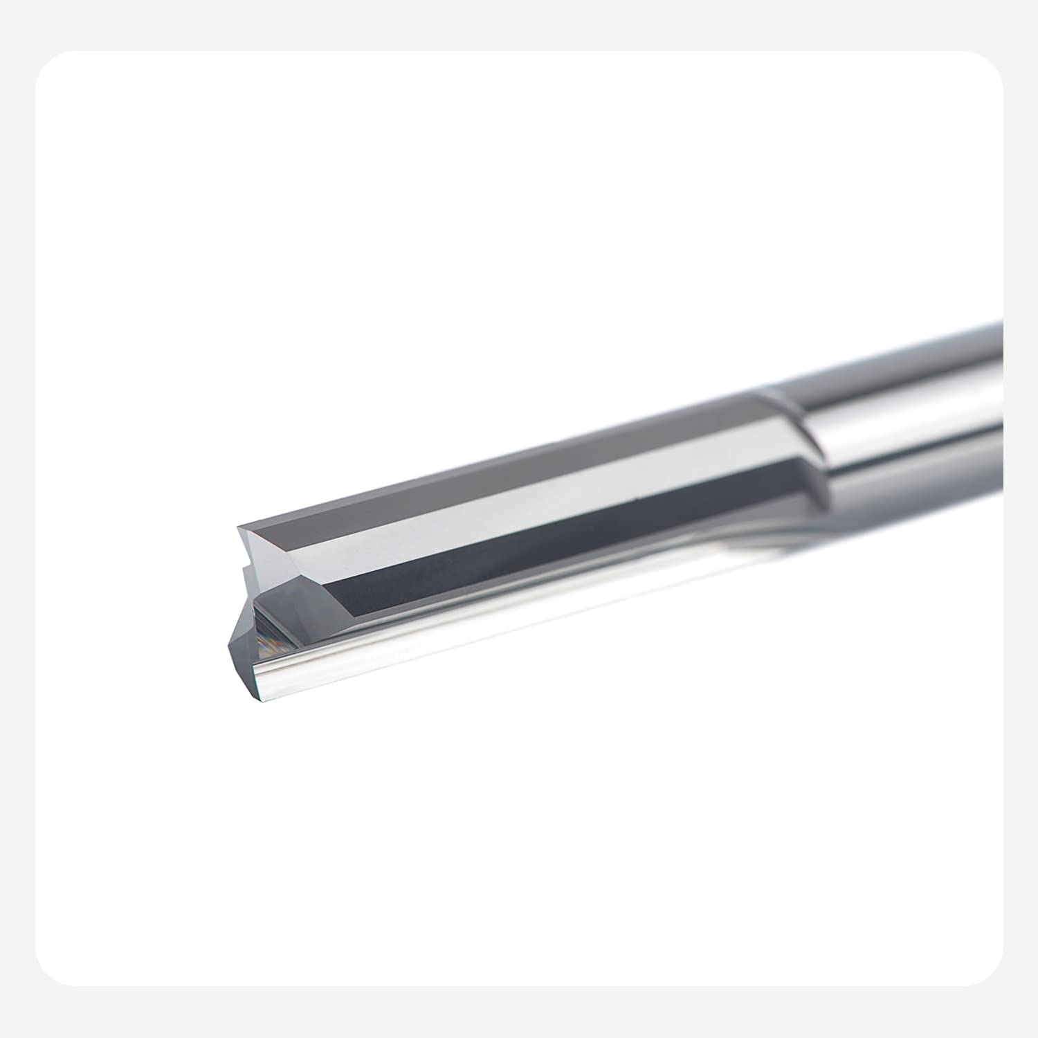 Utoolmart 2 Frese A Gambo Dritto 8 Mm HSS-AL A 4 Scanalature - Per Legno, MDF, PVC E Acrilico - 3