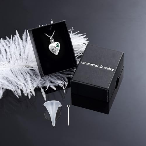 memorial jewelry Deine Flügel waren bereit, aber mein Herz war nicht Edelstahl geschnitzt Medaillon Kremation Urne Halskette für Haustier Hund Katzen
