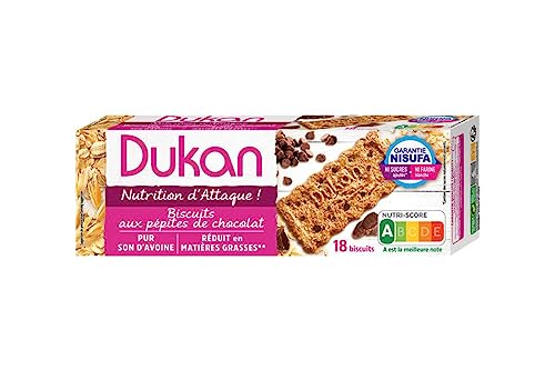 Dukan Galletas con chispas de chocolate, 18 galletas