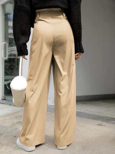 KOTTY Women's White Cotton Blend Trousers Cream - Image 5