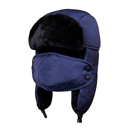 Chapeau aviateur homme anti-vent froid bonnet chaud oreilles pour le skating et outdoor