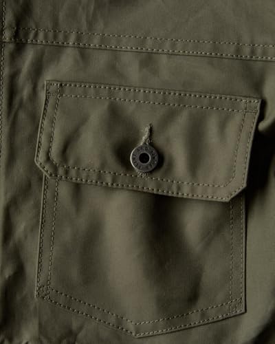 Image of Huckberry Flint and Tinder Dry Wax Trucker Jacket, Unlined Mens Lightweight Cotton Jacket