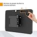 Beelta Tablet Wall Mount Compatible with Samsung Galaxy Tab A11+, Tab A9+, Anti Theft with Lock, All Metal, Tiltable - BSW101BJ