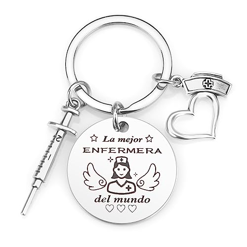 Twidels Regalos Enfermera Original Llavero Enfermera Accesorios Regalos Para Enfermeras Regalo De Enfermera Regalo De enfermera Jefa Enfermera De Guardia enfermera Regalo Reyes Mujer Navidad