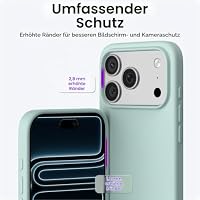 ORNARTO für iPhone 17 Pro Hülle aus Silikon 6,3 Zoll - MinzGrün – Ansicht 4