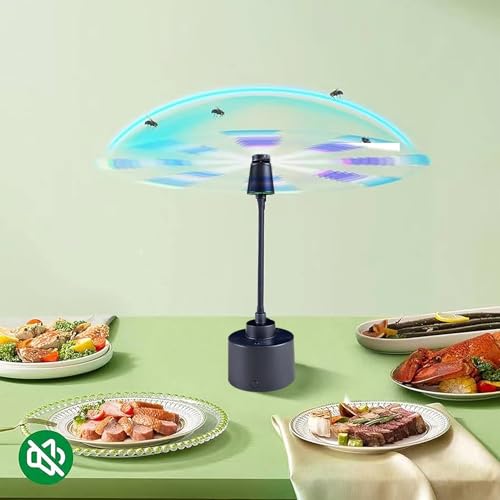 Fã de mosca ao ar livre, fãs de mosca | Girador de gnat para longe com luz,Fã de Alta eficiência à p