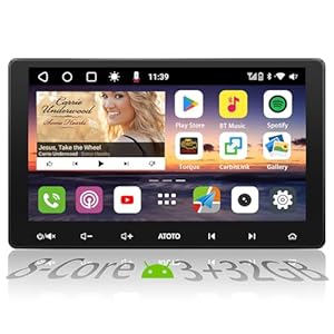 ATOTO S8 Premium 10 inch QLED Double-DIN Android Car Stereo, in-Dash Video Receiver, Wireless CarPlay & Wireless Android Auto, 3G+32G, 2BT w/aptX HD, USB Tethering, HD VSV Parking with LRV,S8G2114PM