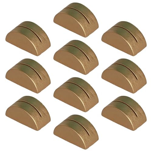 RWAJZAX 10 soportes para tarjetas de mesa de madera para notas, notas, fotos, etiquetas de alimentos, para bodas, fiestas, números de mesa y nombres, soporte de asiento de boda de madera