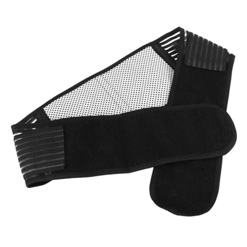 FOMIYES Portable Adjustable Self Heating Magnetic Therapy Lumbar Support Belt Black for Breathable Design with Durable Materials for Rehabilitation and Work