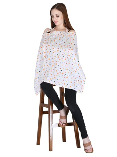 Image of Switchon Feeding Apron Cover Maternity Cover 100% Cotton Maternity Breastfeeding Multipurpose for Mothers