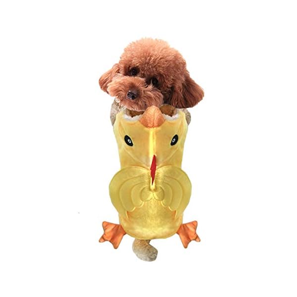 Filhome Dog Chicken Costume Pet Halloween Christmas Cosplay Costumes Funny Puppy Cat Winter Coat Hoodie Outfits Sweater… - Image 4