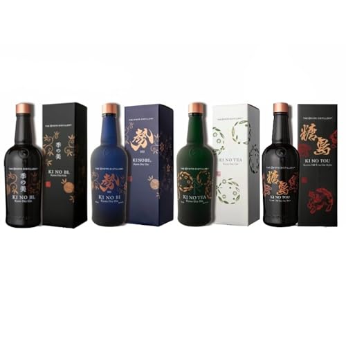 京都ジン700ml×4種4本セット(季の美&勢&TEA&TOU)≪京都蒸留所 酒 アルコール 洋酒 地酒 ギフト プレゼント お中元 ジャパニーズジン 高級 国産 スピリッツ 詰め合わせ 飲み比べ 辛口≫