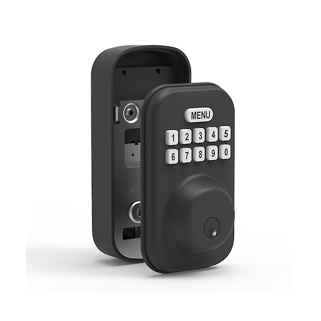 Keyless Entry Door Lock with Handle - Electronic Keypad Deadbolt with Door Knob - Deadbolt