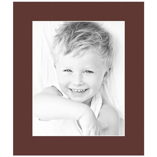 8x10 Maroon/Maroon Custom Mat for Picture Frame with 4x6 Opening Size (Mat Only, Frame NOT Included) - 5 Pack