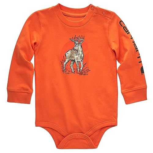 Image of Carhartt Baby Girls' Long-Sleeve Bodysuit