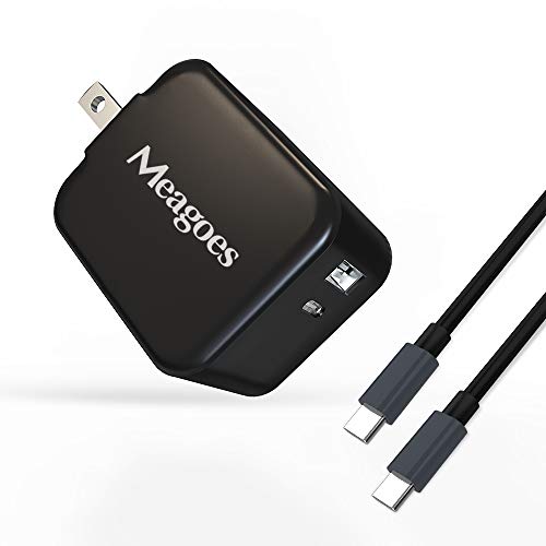 Fast Type C Wall Charger Adapter, Meagoes 30W 2-Port USB C Power Charging Block with Foldable Plug Compatible for Samsung Galaxy S20 Ultra/Plus/Note 20/10/A51/A71, iPad Pro/Air 4, Pixel 5/4a/4-6.6ft