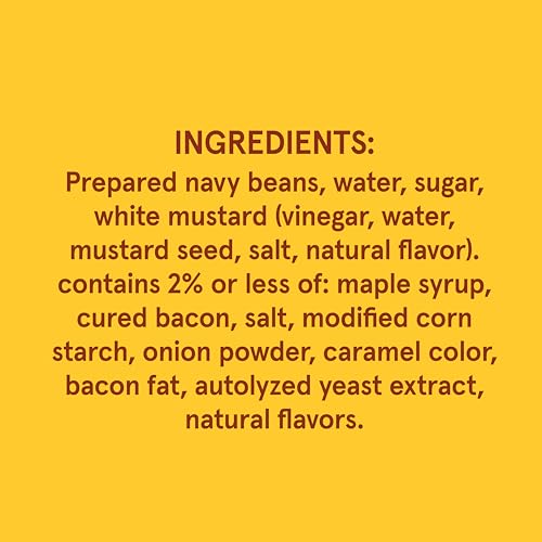 Image of BUSH'S BEST 16 oz Canned Maple Cured Bacon Baked Beans Source of Protein and Fiber, Low Fat, Gluten Free, (Pack of 12)