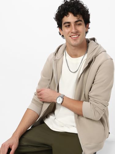 Image of Neostreak Men's Cotton Hooded Neck Zippered Sweatshirt