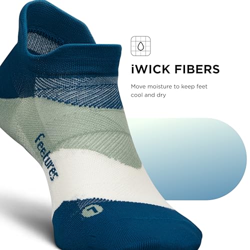 Image of Feetures Elite Light Cushion Mini Crew Sock - Sport Sock with Targeted Compression