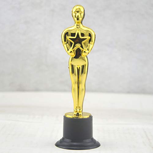 NUOBESTY Lot de 8 tasses Oscar Gold Award Trophée Mini Gold Award Trophée en plastique gagnant pour fête, célébration… - Image 7