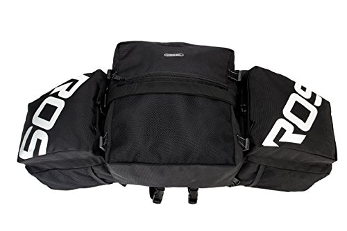 Roswheel 14892 3 In 1 Multifunction Bike Bicycle Rear Rack Panniers Back Seat Cargo Trunk - Black #TOP2