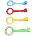Semme Baby Pull Up Rings, Pull Up Handles for Baby Playpen 4pcs 4 Colors Plastic Crib Toys Kids Walking Exercises Assistant Stand Up Tools for Practice Standing