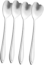 WOLFF - Conjunto 4 Colheres Aço Inox p/Chá Heart Prateado