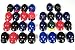 MLB Major League Baseball Deluxe Helmet Standings Board, Mini, Red
