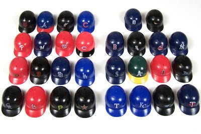 MLB Major League Baseball Deluxe Helmet Standings Board, Mini, Red