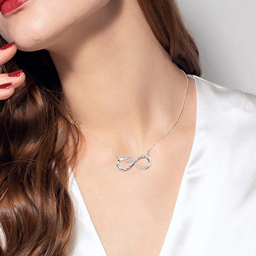 PRAYMOS Best Friend/Mother/Couple Necklace for Women 925 Sterling Silver Sisters Gifts from Sister, Necklace for Mom, Necklace for Lovers Wife3