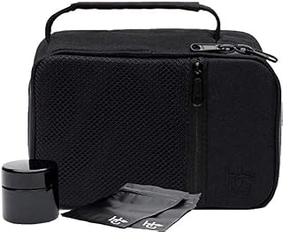 Large Smell Proof Case by Herb Guard with Hanging Combination Lock (Holds 3 Ounces of Herbs, Coffee, Spices & Tea) - No Smell Bag Comes with Smell Proof Jar and Resealable Travel Bags