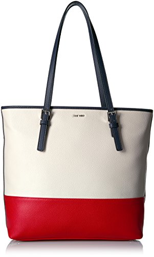 Deda Tote Large Tote Bag, milk/MOODY BLUE/DYNASTY RED, One Size