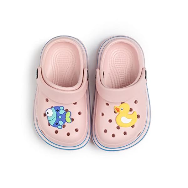 Casazoe Toddler Kids Boys Girls Cute Garden Water Clogs Sandals Slip On Shoes Slipper Slides Lightweight Outdoor Summer Infant Children Beach Pool Shoes (Baby/Toddler Kids)