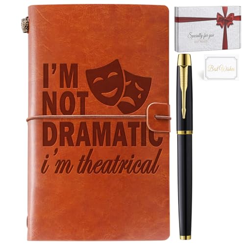 Theater Gifts Musical Theater Gifts Leather Journal Notebook Broadway Gifts for Directors...