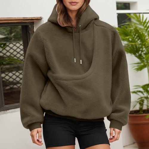 Pet Pouch Hoodie Women Cat Pocket Hoodie with Dog Pouch Hooded Sweatshirt - image 2
