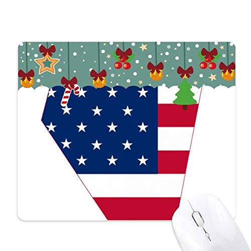 Tapis de souris de bureau Nevada étoiles drapeau en gomme naturelle