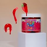 Sour Gooey Gummies – Strawberry Flavor – Wet & Sticky Candy Snack with Sour Ooze – Sweet & Tangy Strawberry Treat – 22 oz Jar