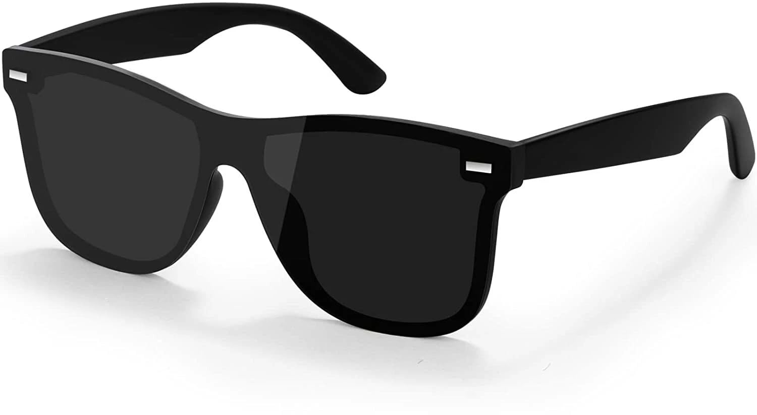 Stylish Men & Women Sports Wayfarer Sunglasses | UV protection & Lightweight | Plastic Full-frame Sunglasses (Black)-image-24