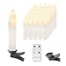 Produktbild Clanmacy 30er LED Kerzen Weihnachtskerzen Kabellos mit Fernbedienung Timer, Flammenlose Kerzenlichter Dimmbar, warmweiß lichterkette für Weihnachtsbaum Weihnachtsdeko