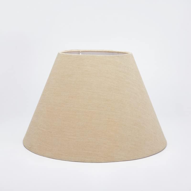 14" Inches, Premium Jute/Khadi, Conical Lamp Shade, Cotton Fabric Standard Size