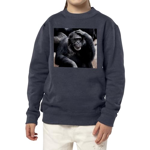 Sweatshirt enfant chimpanzé pull chaud coton pour petit passionné de singe - 3