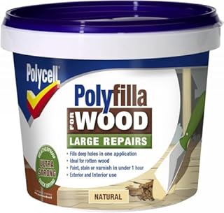 Polycell 5207194 Polyfilla 2 Part Wood Filler, 750 g, Natural