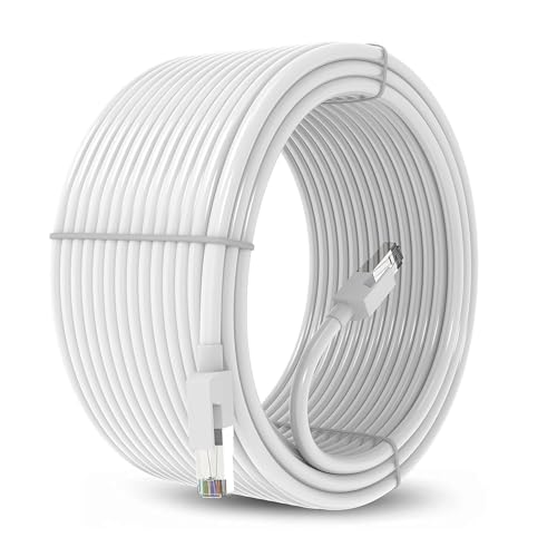 Image of BigPlayer Cat6 Ethernet Cable 10 Meter - High Speed 10Gbps 550MHz UTP LAN Network Cable with RJ45 Connector for Modem, PC, Laptop, Router, TV - White