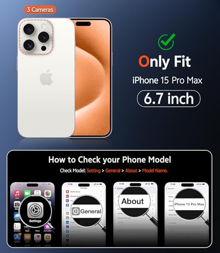 Image of FNTCASE for iPhone 15 Pro-Max Case: Matte Magnetic Phone Cases with Screen Protector Compatible with Magsafe Slim Anti Yellowing Rugged Shockproof Protective Translucent Cell Cover (C-Orange)