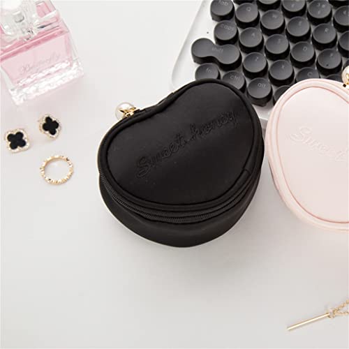 Joyero en forma de corazón de diseño sofisticado y almacenamiento portátil de joyas 2