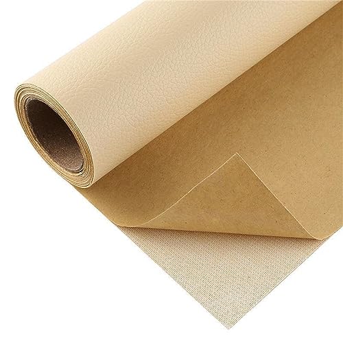 100 x 137 cmPatch di Riparazione in Ecopelle Adesiva per Riparazioni e Strappi Sedili Rammendare Un Divano o Poltrona in Pelle, Giacca, Zaino,Strappi, Bruciature Beige 2