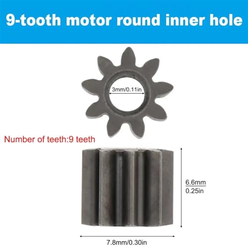 Engrenage moteur RS550 9 dents 1 Mod pour perceuse sans fil - 3