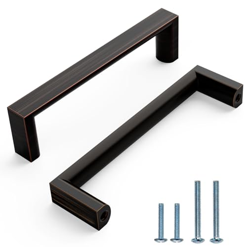 Image of 10 Pack 3 Inch(76mm) Oil Rubbed Bronze Cabinet Pulls, Zinc Cabinet Hardware Drawer Pulls for Cupboard Wardrobe